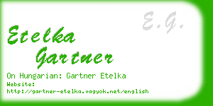 etelka gartner business card